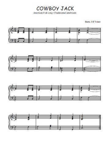 Téléchargez l'arrangement pour piano de la partition de Cowboy Jack en PDF